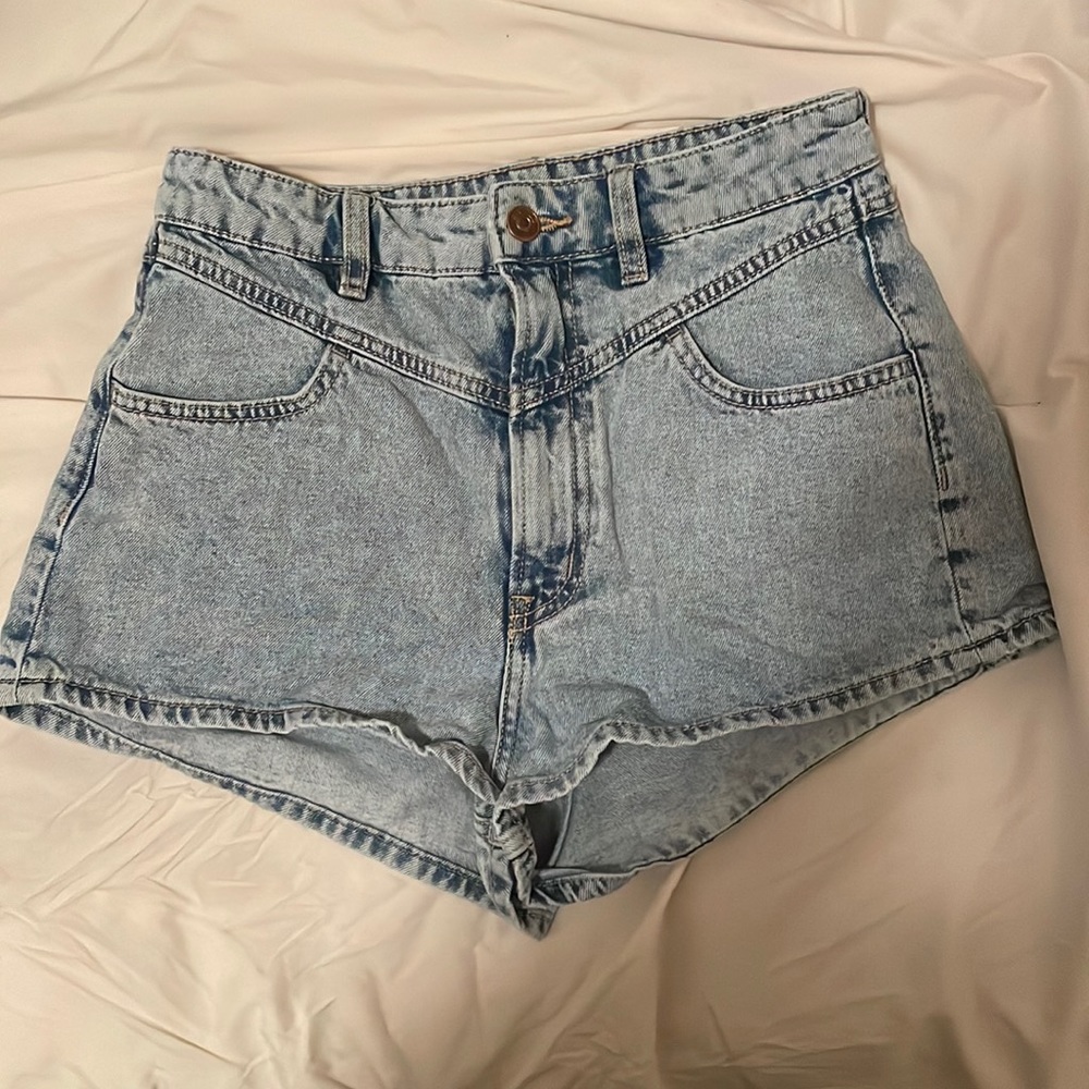 Denim High Waisted Shorts